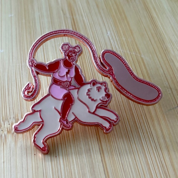 Women's History Month Pink Enamel Pins (set of 2) - Picture 3 of 6